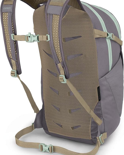 Osprey Daylite Plus Commuter Backpack - Lightweight, Everyday Pack with Laptop Sleeve and Water Bottle Pockets - Ideal for Work, School, and Travel with Versatile Storage, Soundwave Grey/Latte Brown