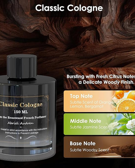 Car Air Freshener Refill — French-Inspired Fragrance for a Healthier Driving Experience(Cologne)
