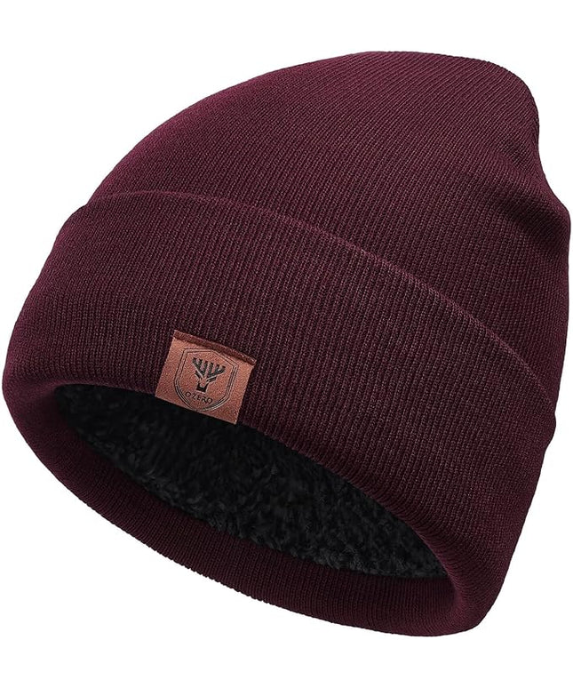 OZERO Winter Beanie Daily Hat - Thermal Polar Fleece Ski Stocking Skull Cap for Men and Women
