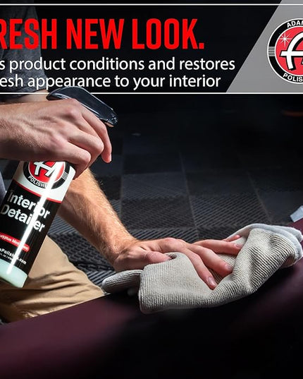 Adam's Polishes Interior Detailer 16 fl. oz (Combo) - Total Car Interior Cleaner, Protectant & Dressing | All Purpose Cleaner & Leather Conditioner | Vinyl, Dashboard, Screen, Seat Cleaner & More