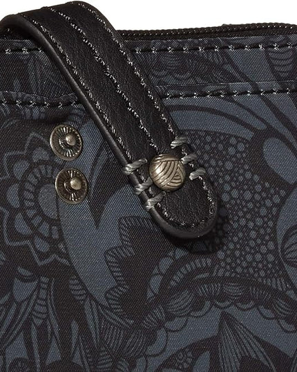 Sakroots Artist Circle Smartphone Crossbody in Coated Canvas, Detachable Wristlet Strap