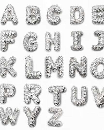 LUCA SMITH Initial Necklaces for Women, Dainty Balloon Bubble Letter, Name Letter Alphabet Pendant Layered Choker Chain Jewelry Gift