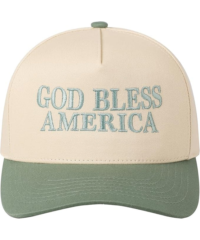 MIRMARU Two-Tone Vintage Canvas Trucker Hats for Men & Women, Adjustable Size Baseball Caps with Trendy Embroidered Design