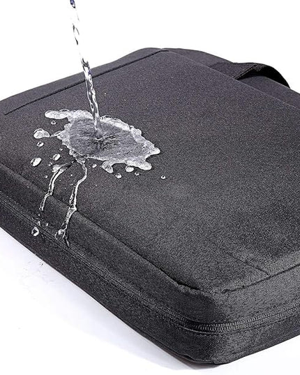 Voova Laptop Bag Case 15 15.6 16 Inch, Computer Sleeve Messenger Bag with Shoulder Strap Expandable Waterproof Business Briefcase for Men Women to Work Travel School, Fit 14-16 Inch Laptop, Black