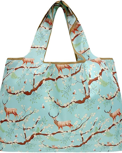 allydrew Large Foldable Tote Nylon Reusable Grocery Bags