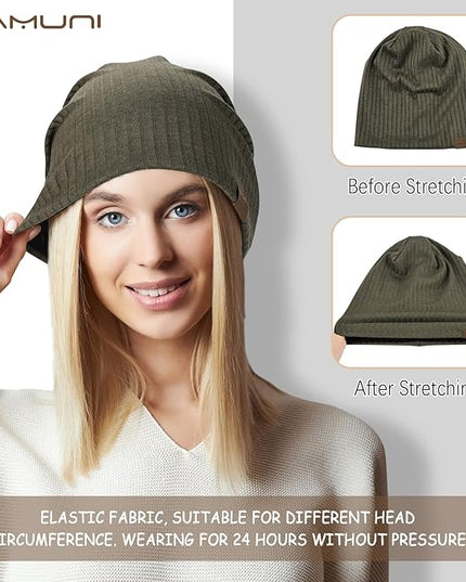 Slouchy Beanie for Men Women Soft Lightweight Running Beanie Hat Chemo Cap Skull Cap