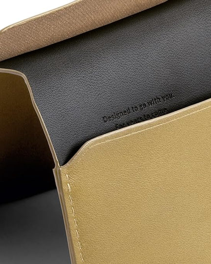 Bellroy Passport Cover (slimline travel wallet/pouch with card slots and space for cash plus travel documents) - Mustard