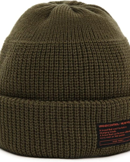 UNDERCONTROL Winter Trawler Fisherman Beanie Men Women Unisex Stylish Plain Docker Skull Hat Roll up Watch Cap Color Pack