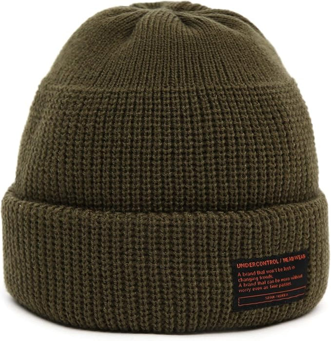 UNDERCONTROL Winter Trawler Fisherman Beanie Men Women Unisex Stylish Plain Docker Skull Hat Roll up Watch Cap Color Pack