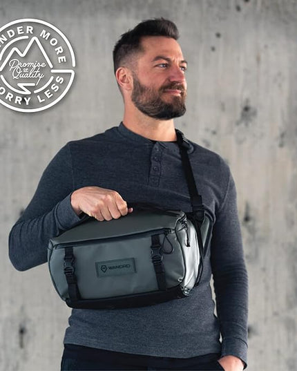 WANDRD ROGUE V1 9L Sling: Compact Camera Sling and Crossbody Bag with Fast Access, 3-Way Carry– Lightweight Everyday Bag Great for Travel, Photography, and Daily Use (Wasatch Green)