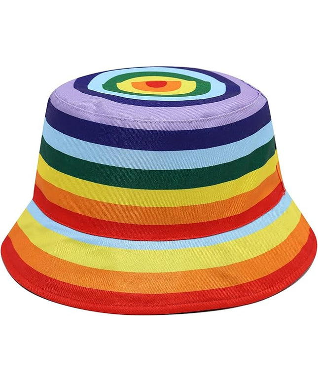 Mashiaoyi Unisex Print Double-Side-Wear Reversible Bucket Hat
