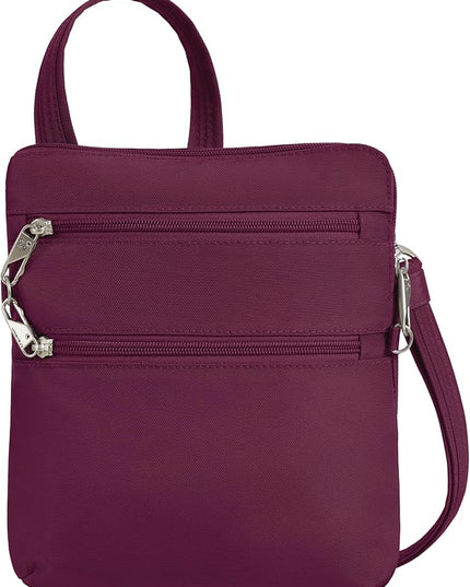 Travelon Anti-theft Classic Slim Double Zip Crossbody
