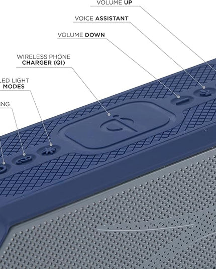 Altec Lansing - Portable Bluetooth Speaker HYDRABLAST 2.0, Waterproof IP67, 20W Output Power, Magnetic Bluetooth Speaker (Dallas Cowboys)