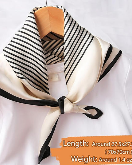 Dailyacc Hair Bandanas Scarf For Women Lightweight Fashion Neck Silk Satin Head Scarves For Sleeping Handbags Scarf