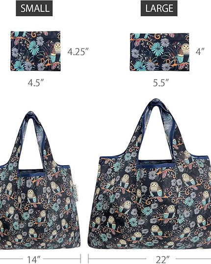 allydrew Large Foldable Tote Nylon Reusable Grocery Bags