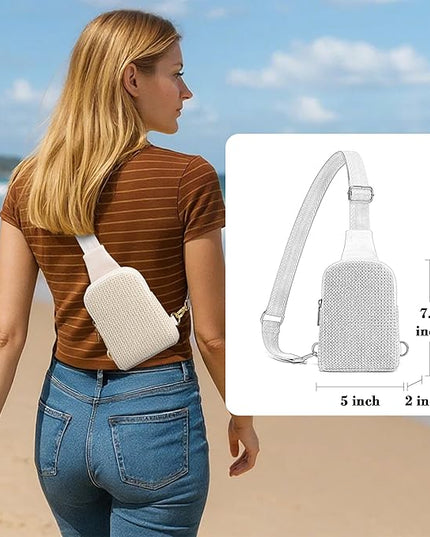 INICAT Faux Straw Crossbody Bags Beach Gifts Valentines Day Her Cruise Ship Essentials Women Summer Small Sling Purses