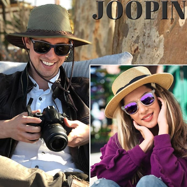 Joopin Square Sunglasses Polarized UV Protection Trendy Designer Sun Glasses Men Women