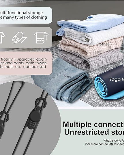 Nearockle Silicone Cable Ties Cord Organizer for Cable Management, 20Pcs 3" and 4.5" Reusable Cable Organizer Electronic Accessories for Home, Office, Kitchen, School, Travel (Black)