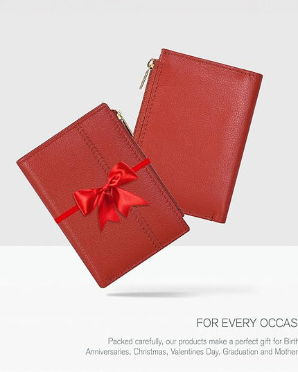 Oak Leathers Wallet For Women Full Grain Leather - Small RFID Coin Purse Credit Card & ID Holder for Ladies,Bifold Wallets for Teenager | Small, RFID, Coin Purse, for Ladies, for Teenager