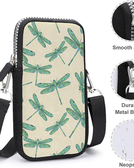 Unisex Small Crossbody Bags, Women Men Portable Adjustable Crossbody Phone Wallet Pouch