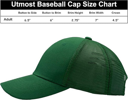 Utmost Structured Baseball Cap with Adjustable Closure - Performance Hat for Outdoor Activities