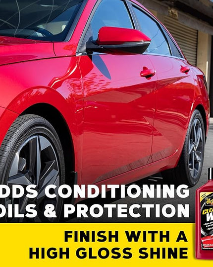Meguiar's Cleaner Wax - Liquid Car Wax, Cleans, Polishes and Protects Your Vehicle - Easy to Use, Long-lasting Shine - 16 Oz