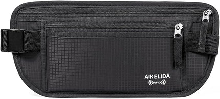 RFID Blocking Passport Holder - Money Belt & Travel Wallet, Travel Belt Bag Fanny Pack for Women Men