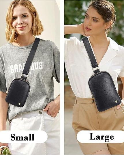 INICAT Small Anti Theft Crossbody Bags Women Valentine's Day Gifts, Vegan Leather Sling Cross Body Purse Travel Essentials