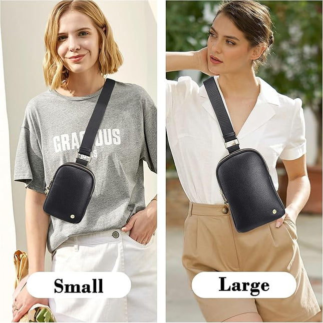 INICAT Small Anti Theft Crossbody Bags Women Valentine's Day Gifts, Vegan Leather Sling Cross Body Purse Travel Essentials