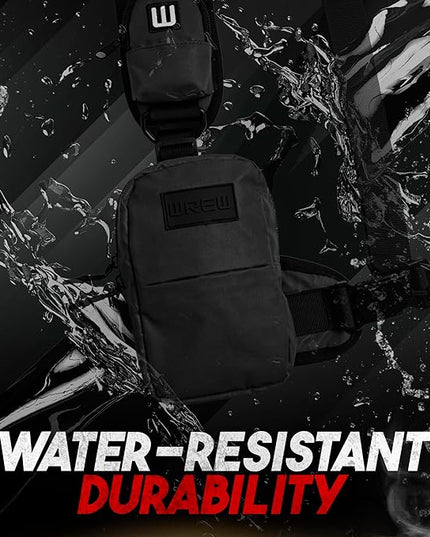 Small Sling Bag for Men-Cross body bag with Shoulder Straps,Mini Sling Crossbody bag for Women-Travel Backpack for Hiking,Daypack Multipurpose Over the Shoulder Chest Bags with Keyholder(Black)