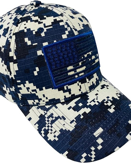 Roytrense Embroidered American Flag Unisex Baseball Cap (100% Cotton)