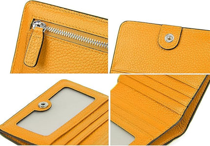 AINIMOER Small Leather Wallet for Women, Ladies Credit Card Holder RFID Blocking Women's Mini Bifold Pocket Purse