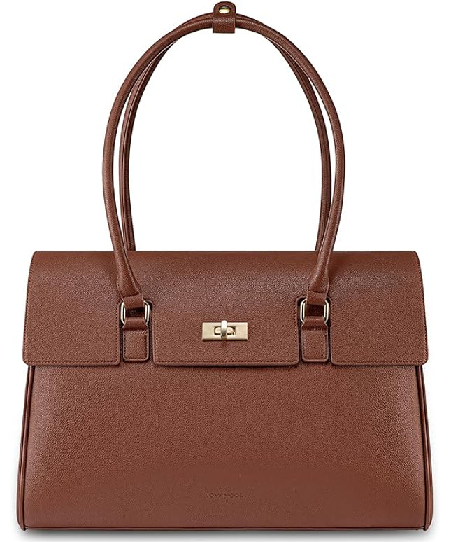 LOVEVOOK Laptop Bag for Women Work Tote Messenger Bag Waterproof Business Office Professional Handbag Shoulder Bag