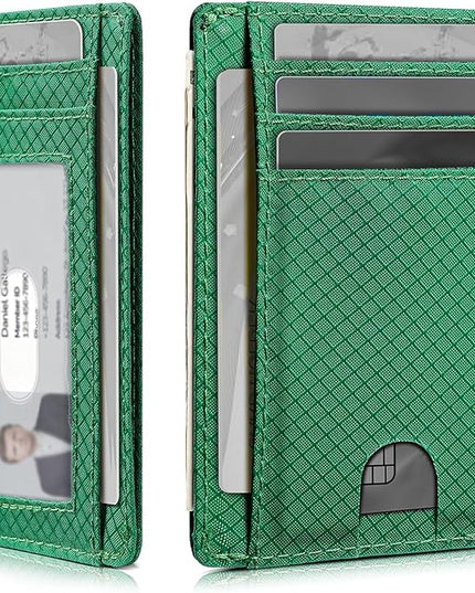 Artpaxy Slim Wallet for Men & Women, Minimalist Front Pocket Card Holder for Travel, RFID Blocking, Water Resistant Nylon Wallet for ID & Cash & Credit Card