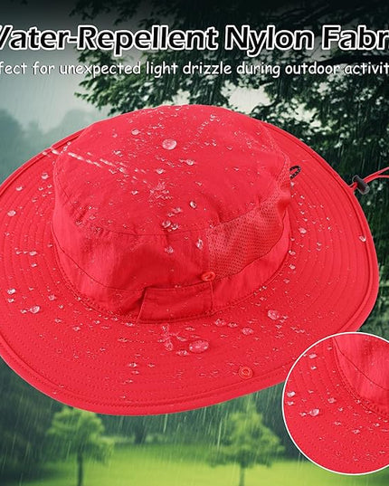 Connectyle Men's Sun Hat UPF 50+ Wide Brim Bucket Hats for Fishing Hiking Gardening Adjustable Boonie Hat Outdoor Safari Hats