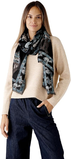 Scarf for Women Spanish Design Elegant Long Shawl Scarves for Summer Fall