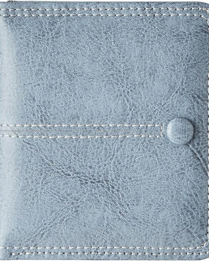 TFKGS Slim Wallet for Women RFID Wallet Women Small Wallets Woman Thin Credit Card Holder RFID Blocking Bifold Compact Pocket Ladies Leather Blue Mini Purse