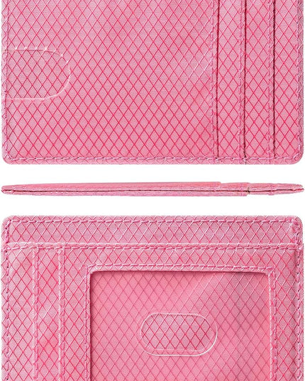 Artpaxy Slim Wallet for Men & Women, Minimalist Front Pocket Card Holder for Travel, RFID Blocking, Water Resistant Nylon Wallet for ID & Cash & Credit Card