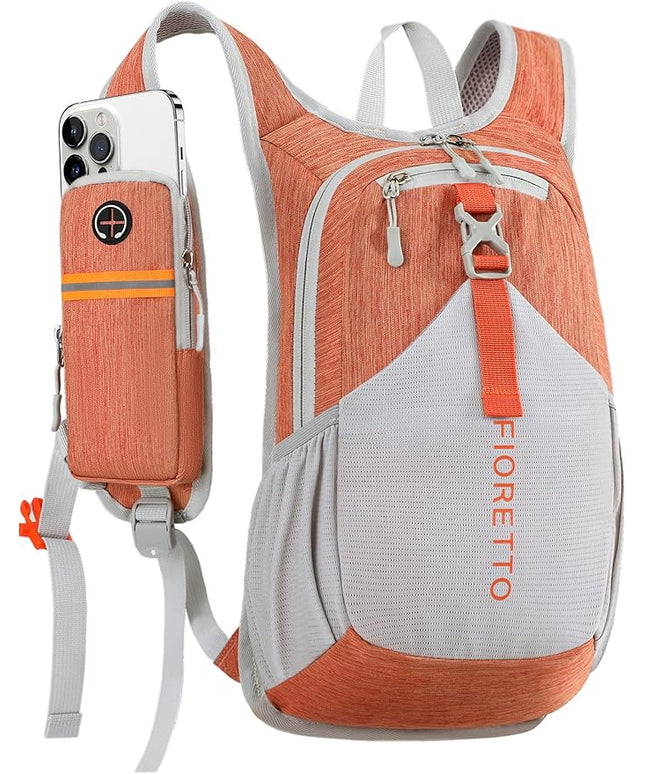 FIORETTO 10L Lightweight Packable Hiking Backpack Small Foldable Daypack for Women Men Compact Travel Backpack for Camping & Outdoor, Orange