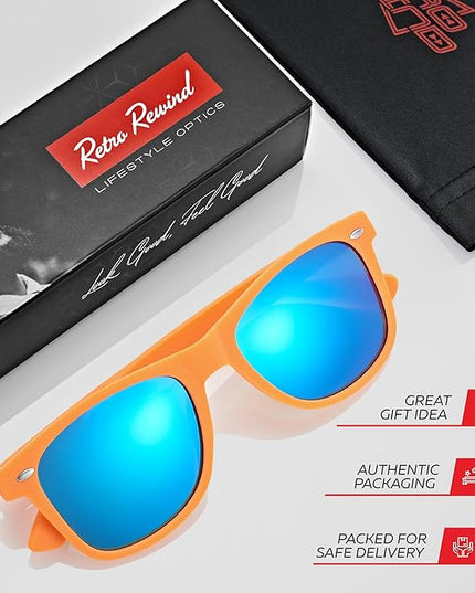 Retro Rewind Polarized Sunglasses for Men and Women - UV Protection Classic Sun Glasses