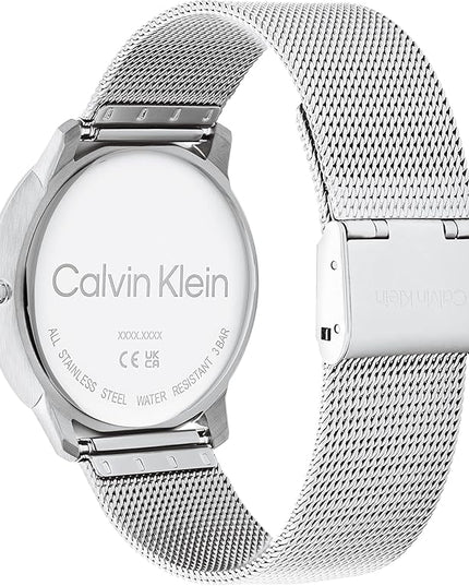 Calvin Klein Women's CK Iconic - 35mm 2H Quartz Watch - Stainless Steel Mesh Bracelet - Water Resistance 30 Meters – Premium Fashion Timepiece for Everyday Style - Gift for Her