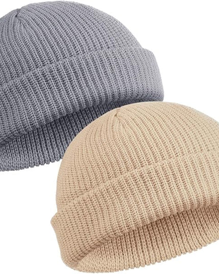 SATINIOR Trawler Beanie Watch Hat Roll-up Edge Skullcap Fisherman Beanie for Women Men