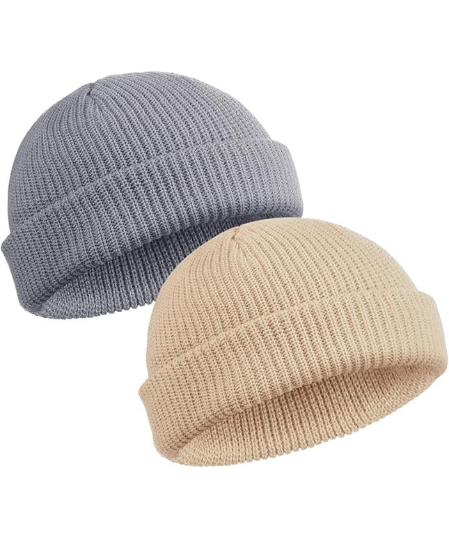 SATINIOR Trawler Beanie Watch Hat Roll-up Edge Skullcap Fisherman Beanie for Women Men