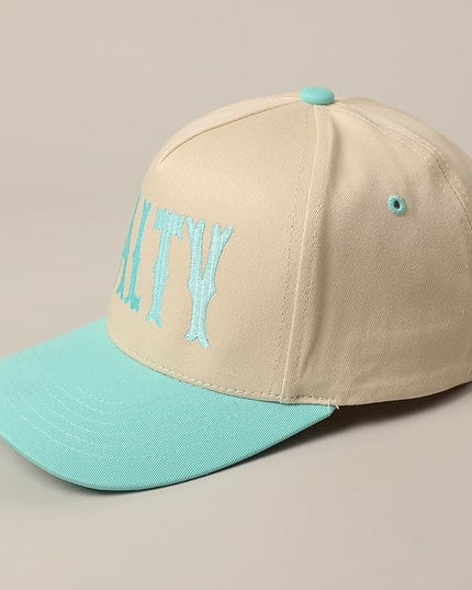 MIRMARU Two-Tone Vintage Canvas Trucker Hats for Men & Women, Adjustable Size Baseball Caps with Trendy Embroidered Design