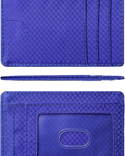 Artpaxy Slim Wallet for Men & Women, Minimalist Front Pocket Card Holder for Travel, RFID Blocking, Water Resistant Nylon Wallet for ID & Cash & Credit Card