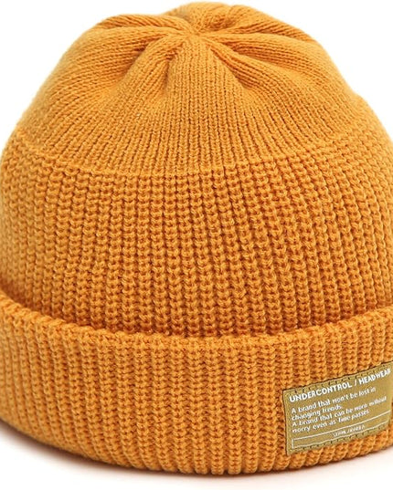 UNDERCONTROL Winter Trawler Fisherman Beanie Men Women Unisex Stylish Plain Docker Skull Hat Roll up Watch Cap Color Pack