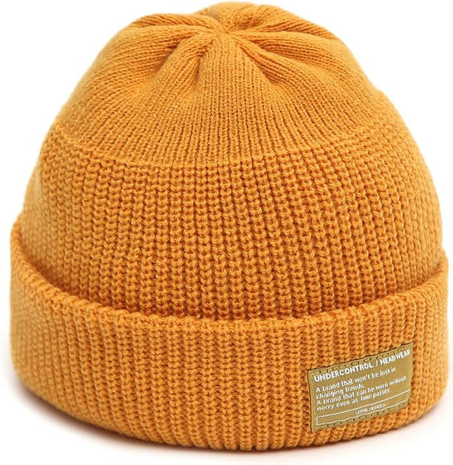 UNDERCONTROL Winter Trawler Fisherman Beanie Men Women Unisex Stylish Plain Docker Skull Hat Roll up Watch Cap Color Pack