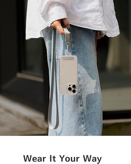 EKAX-Adjustable Anti-Theft Phone Lanyard Crossbody and Neck Strap with 2 Tether Tabs, Hands-Free Strap for Wallet, Keys,