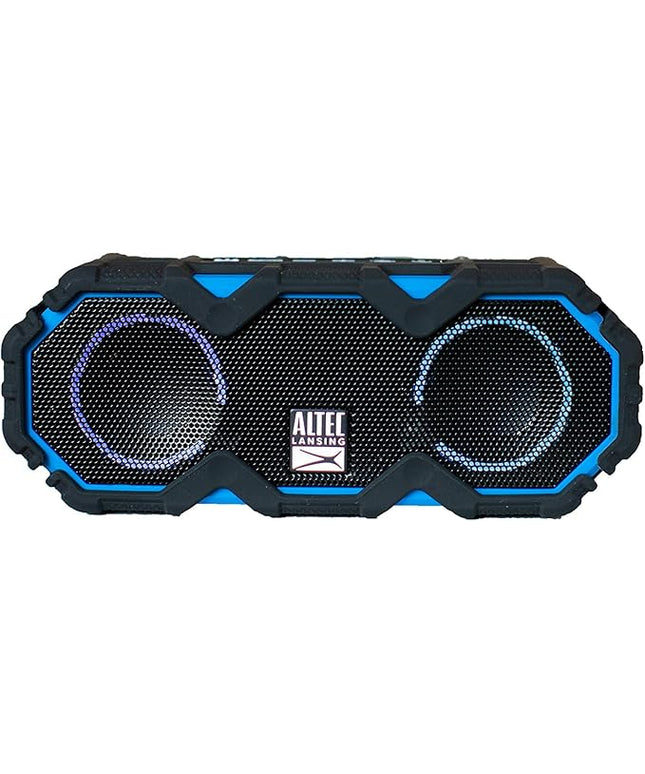 Altec Lansing LifeJacket Mini - Waterproof Bluetooth Speaker with Lights, Portable Wireless Speaker for Pool, Beach, Hiking, Sports, Camping, 16 Hour Playtime, Floats in Water