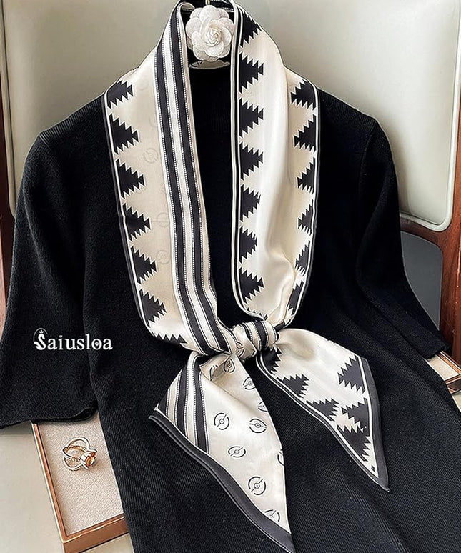 Purse Scarf For Handbags Head Scarves For Women's Hair Bags Scarfs Long Skinny Scarves Fashion Silky